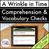 A Wrinkle in Time | Google Forms Edition | Novel Study