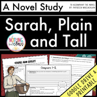 Sarah, Plain and Tall Novel Study Unit