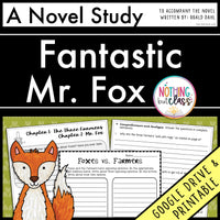Fantastic Mr. Fox Novel Study Unit