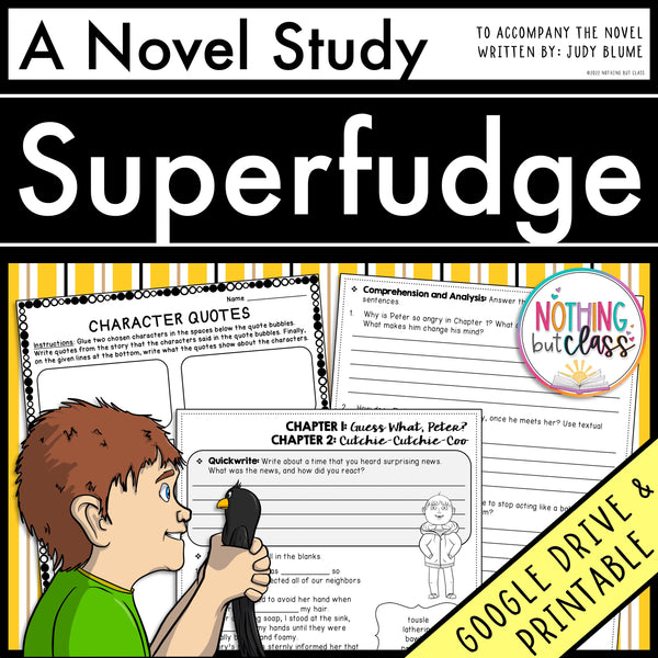 Superfudge Novel Study Unit