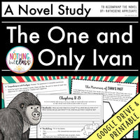The One and Only Ivan Novel Study Unit