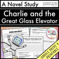 Charlie and the Great Glass Elevator Novel Study Unit