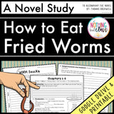 How to Eat Fried Worms Novel Study Unit