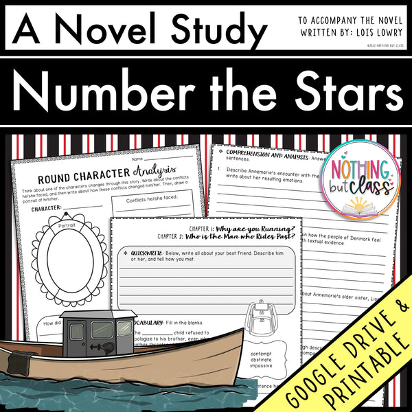 Number the Stars Novel Study Unit