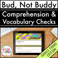 Bud, Not Buddy | Google Forms Edition | Novel Study