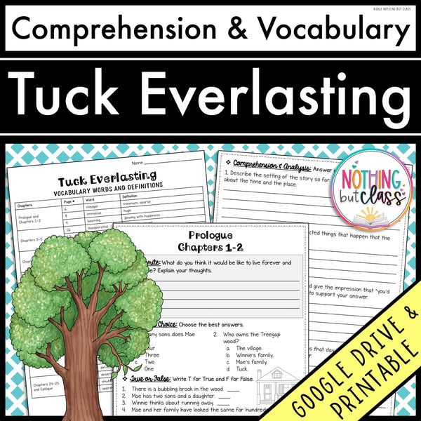 Tuck Everlasting | Comprehension and Vocabulary