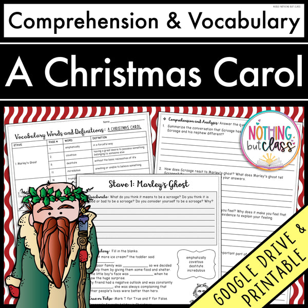 A Christmas Carol | Comprehension and Vocabulary