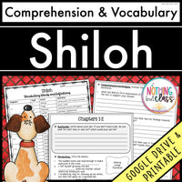 Shiloh | Comprehension and Vocabulary