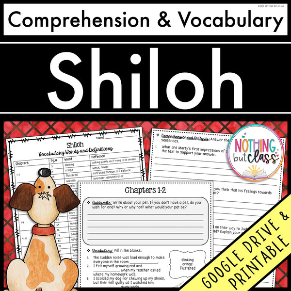 Shiloh | Comprehension and Vocabulary