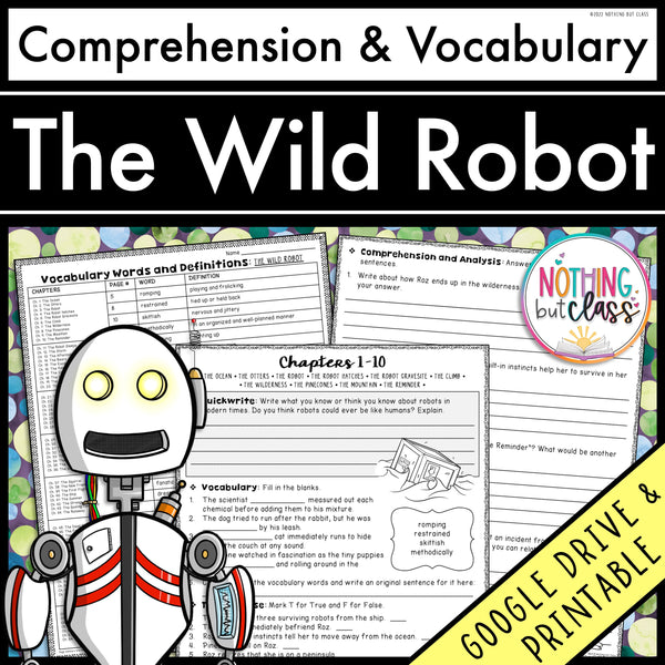 The Wild Robot | Comprehension and Vocabulary – Nothing but Class