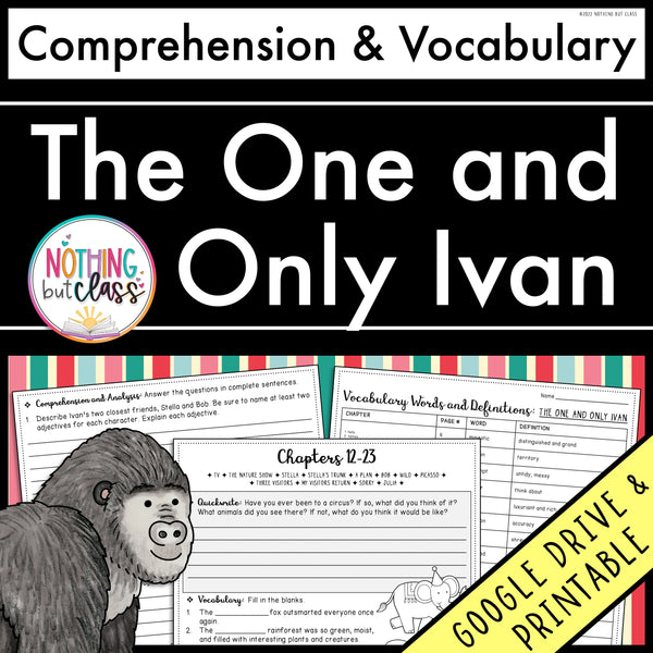 The One and Only Ivan | Comprehension and Vocabulary