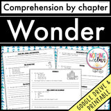 Wonder | Comprehension Questions by chapter