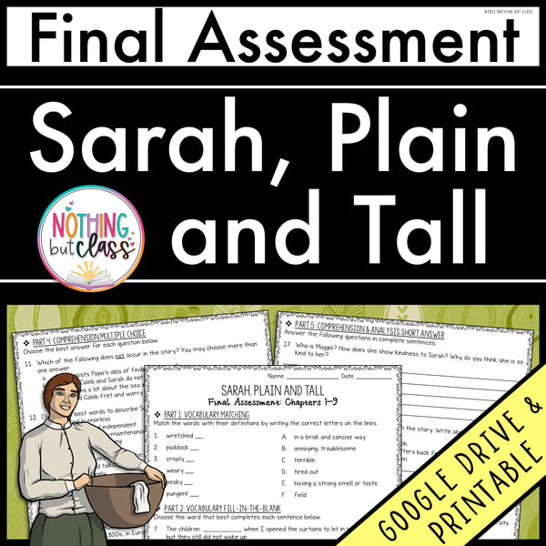 Sarah, Plain and Tall - Final Assessment