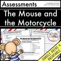 The Mouse and the Motorcycle - Tests | Quizzes | Assessments
