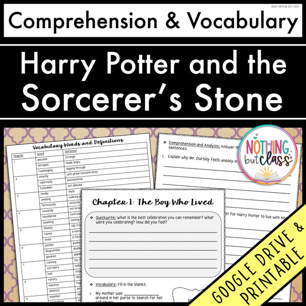 Harry Potter and the Sorcerer's Stone | Comprehension and Vocabulary
