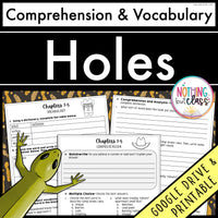 Holes | Comprehension and Vocabulary