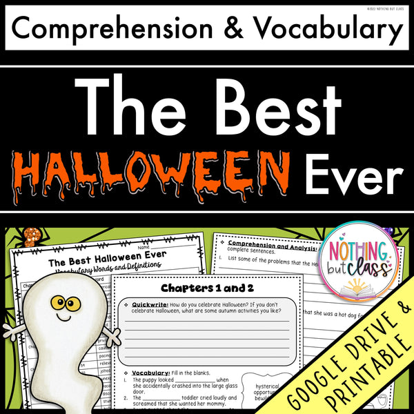 The Best Halloween Ever | Comprehension and Vocabulary