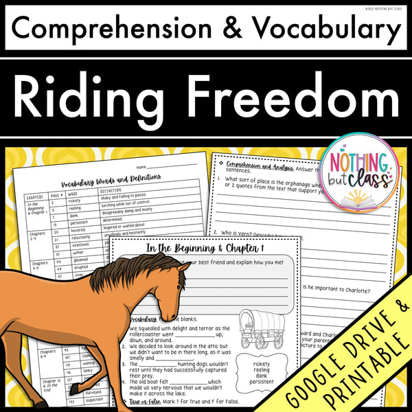 Riding Freedom | Comprehension and Vocabulary