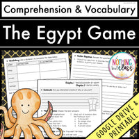 The Egypt Game | Comprehension and Vocabulary