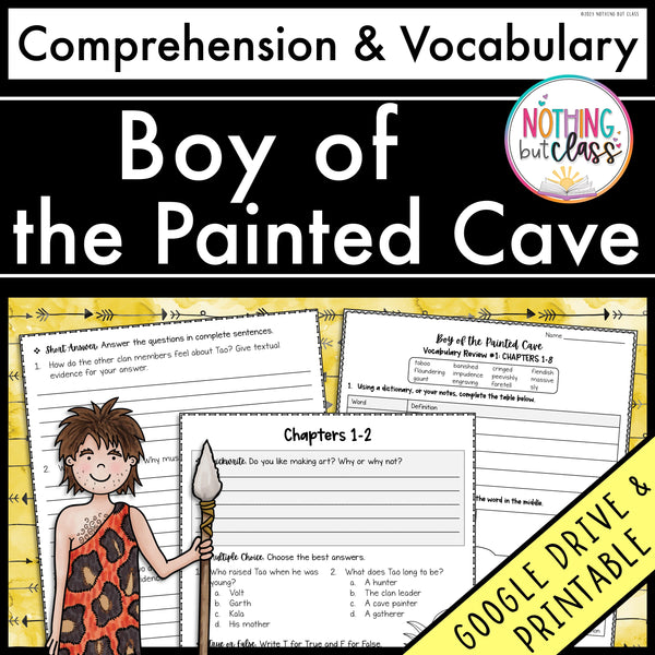 Boy of the Painted Cave | Comprehension and Vocabulary