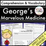 George's Marvelous Medicine | Comprehension and Vocabulary