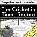 The Cricket in Times Square | Comprehension and Vocabulary