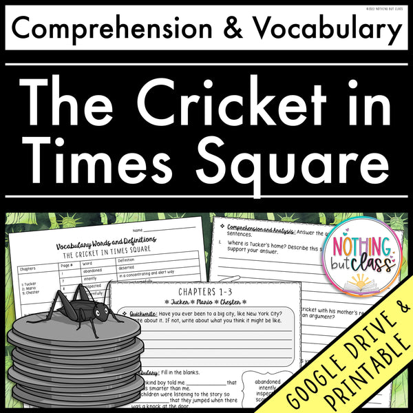 The Cricket in Times Square | Comprehension and Vocabulary