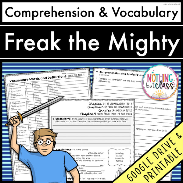 Freak the Mighty | Comprehension and Vocabulary