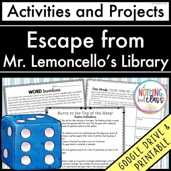 Escape from Mr. Lemoncello's Library | Activities and Projects